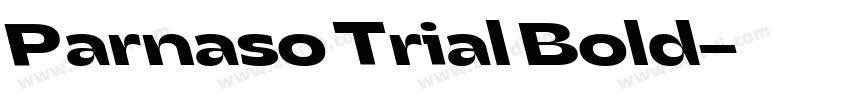 Parnaso Trial Bold字体转换